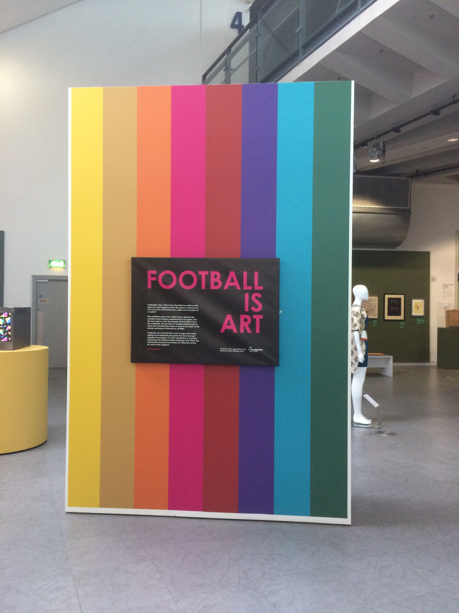 Football is Art - Sonderausstellung im Fußballmuseum in Manchester