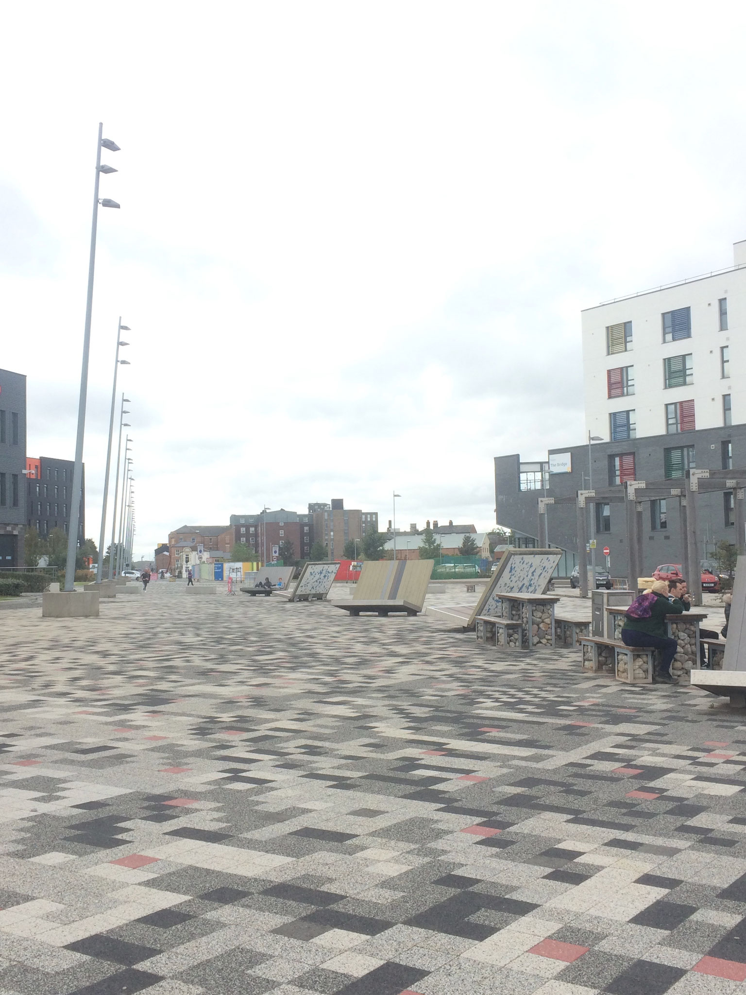 Wegeführung vom Hauptbahnhof zum College unweit des Hafens