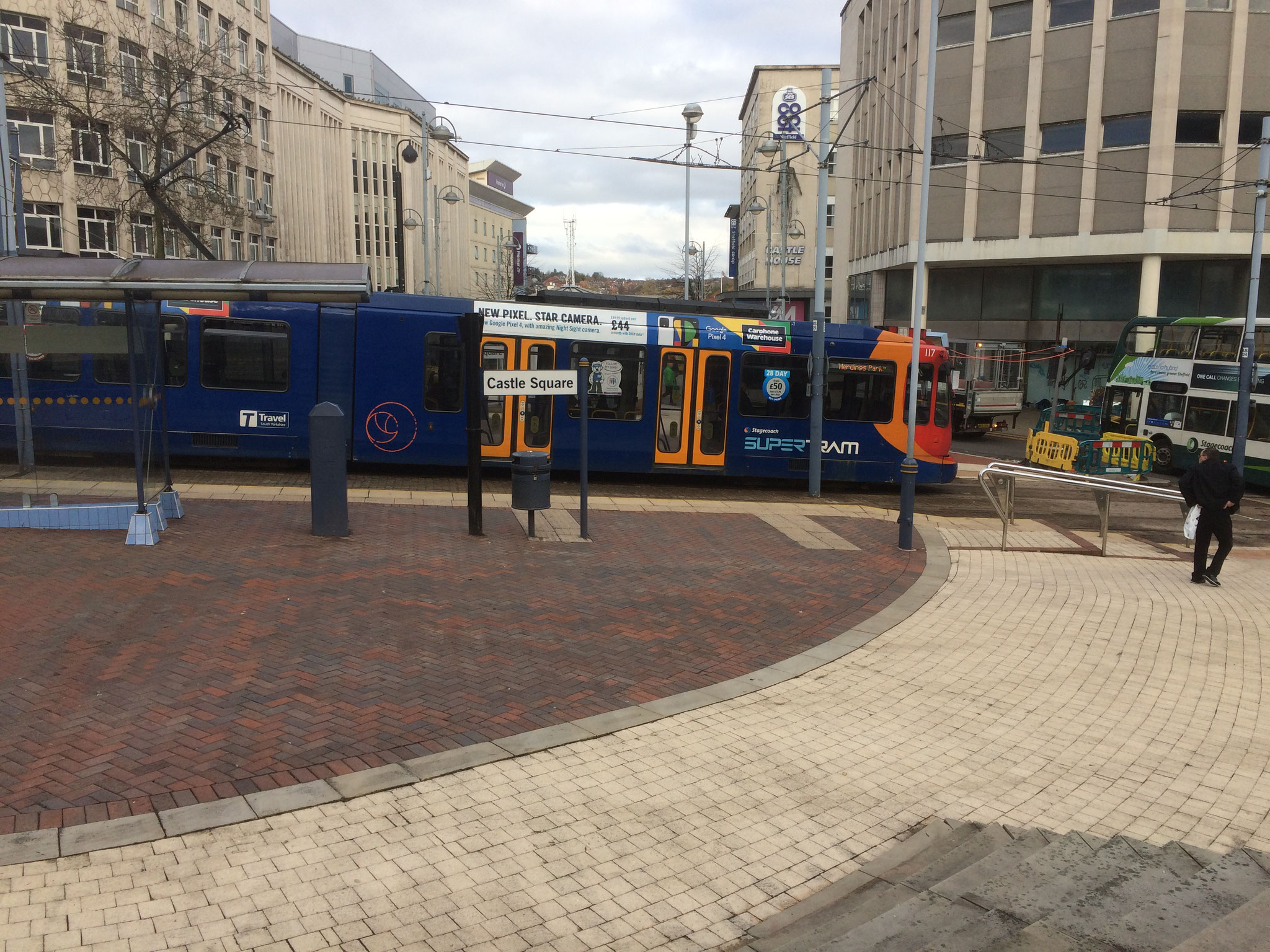 Heute: Castle Square, die kreisrunde  Struktur wurde aufgefüllt